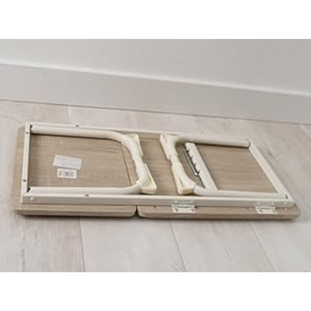 Mesa plegable para cama y sofá con altura ajustable de 5 niveles, bandeja con superficie ajustable y portavasos, mesa pequeña multifunción para ordenador, libros, trabajo y estudio en casa (56x32x25cm)