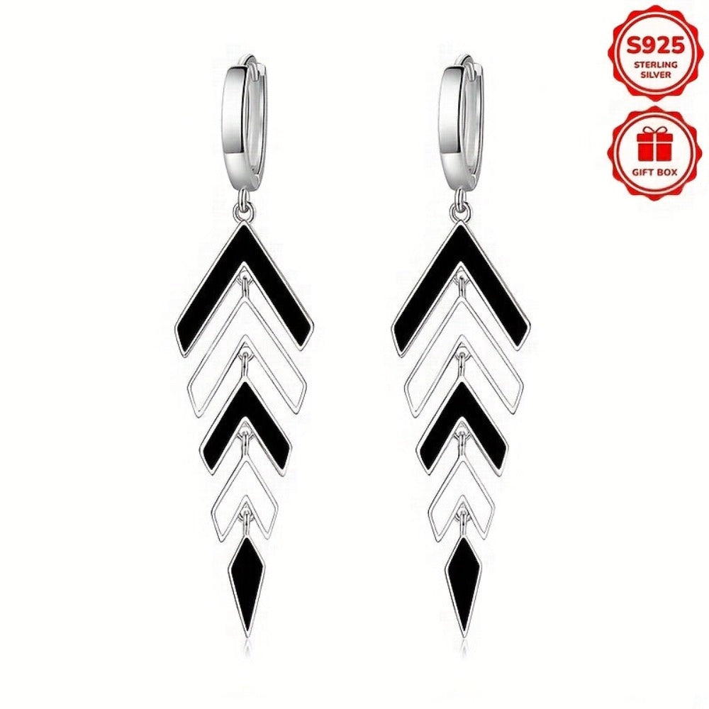 Aretes de Plata Esterlina 925 Brillantes y Versátiles, Elegantes y Modernos, Perfectos para Atuendos Informales. Ideales como Regalos para San Valentín, Fiestas, Cumpleaños o Joyería para Vacaciones en la Playa