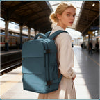 Mochila de Viaje Aprobada por Ryanair, 40X30X20Cm, Bolso de Mano para Aerolíneas, Mochila para Laptop de Gran Capacidad con Compartimento para Zapatos, Bolso de Fin de Semana de Negocios, Mochila Aprobada para Bajo el Asiento en el Avión