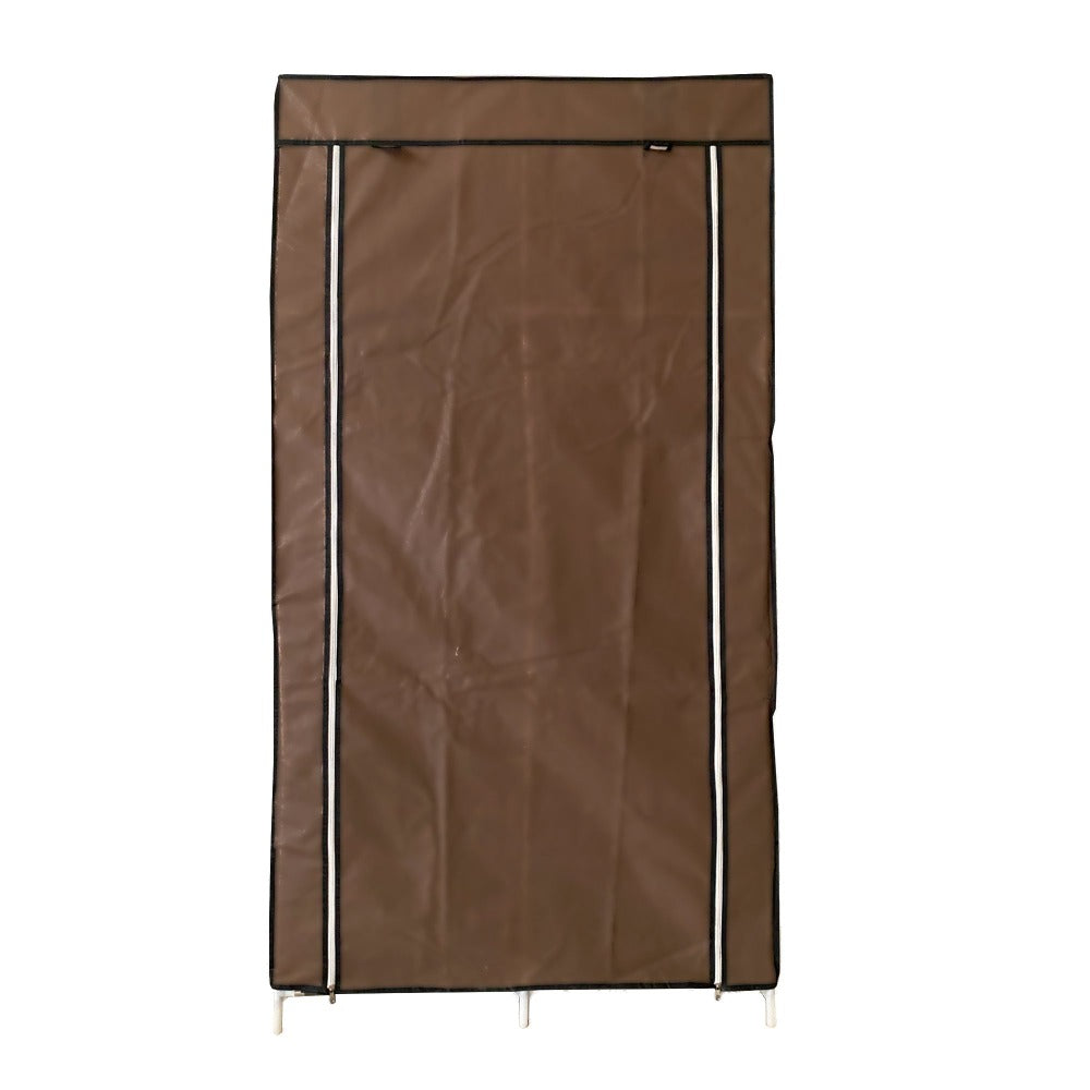 Armario Vestidor de Tela con Bolsillos Laterales Nyana Home - 5 Huecos 1 Ropero 1 Puerta 165x88x45cm Organizador de Ropa y Zapatos Fácil Montaje Ligero y Resistente Ideal para Dormitorio y Vestidor