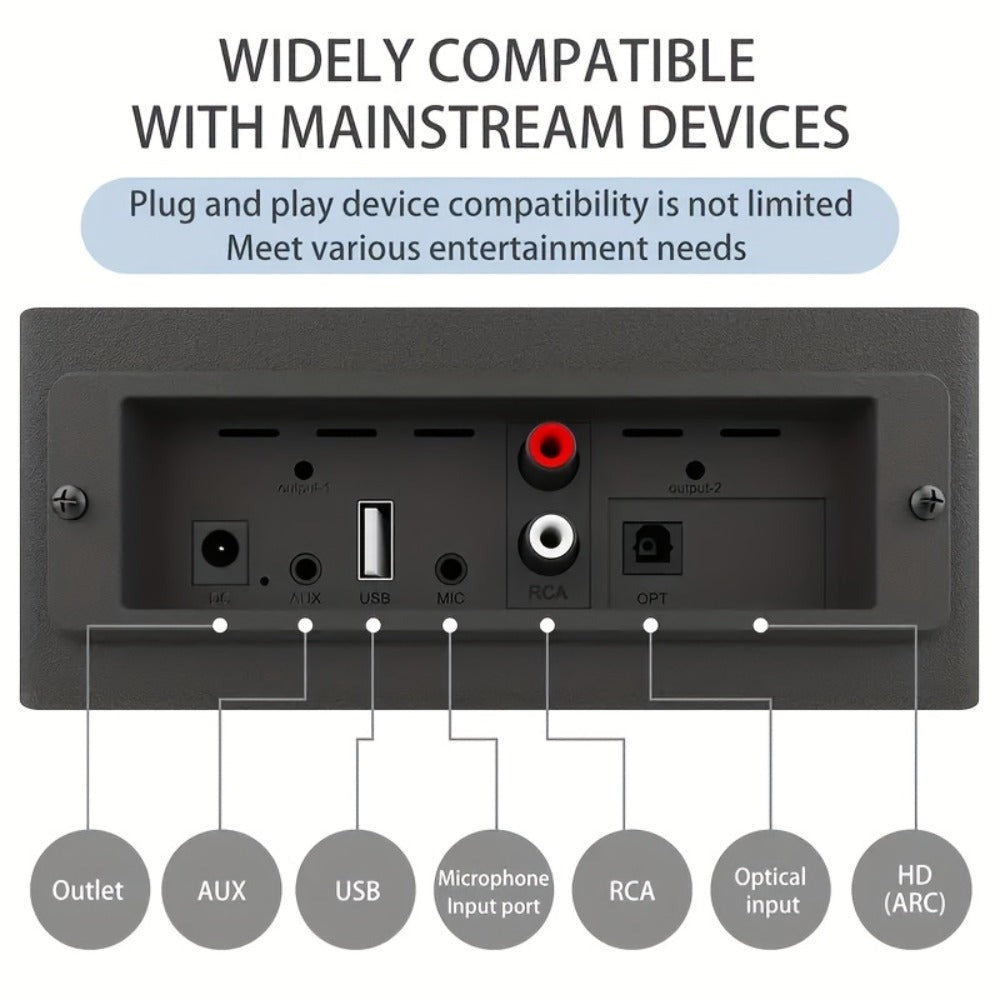 Sistema de megafonía portátil Active Powered Column Line Array, altavoz sin varillas con subwoofer, sistema de sonido de altavoz TWS, altavoz de audio sin varillas tipo división con mezclador de 3 canales, altavoces inalámbricos potentes y ruidosos, luces