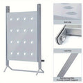 Accesorio de plataforma de herramientas de escalera de metal de alta resistencia - Estante de trabajo antideslizante y bandeja de herramientas con múltiples soportes de herramientas, altura ajustable, 350mm x 300mm x 60mm, 10,5" x 11,5" x 2,3" para electr