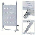 Accesorio de plataforma de herramientas de escalera de metal de alta resistencia - Estante de trabajo antideslizante y bandeja de herramientas con múltiples soportes de herramientas, altura ajustable, 350mm x 300mm x 60mm, 10,5" x 11,5" x 2,3" para electr