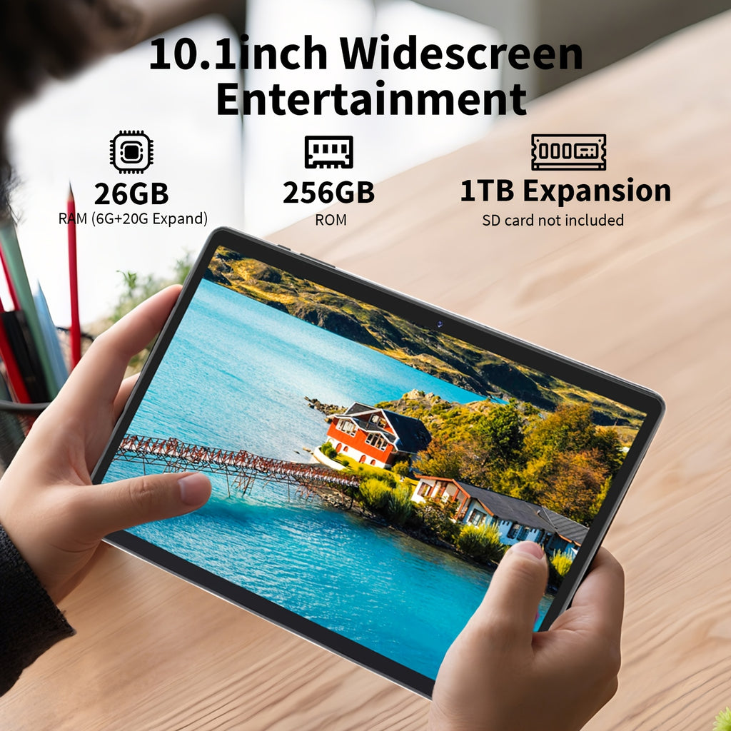 Tablet Android de 10.1 pulgadas para oficina estudio y gaming | 6000 MAh y Inalámbrico