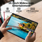 Tablet Android de 10.1 pulgadas para oficina estudio y gaming | 6000 MAh y Inalámbrico