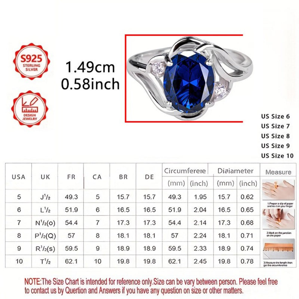 Anillo de moda para mujer, exquisito, de plata de ley 925, elegante y moderno, un anillo de joyería de alta gama para mujer con gran apariencia, adecuado para viajes de vacaciones, uso diario y es el regalo conmemorativo perfecto para amigos.