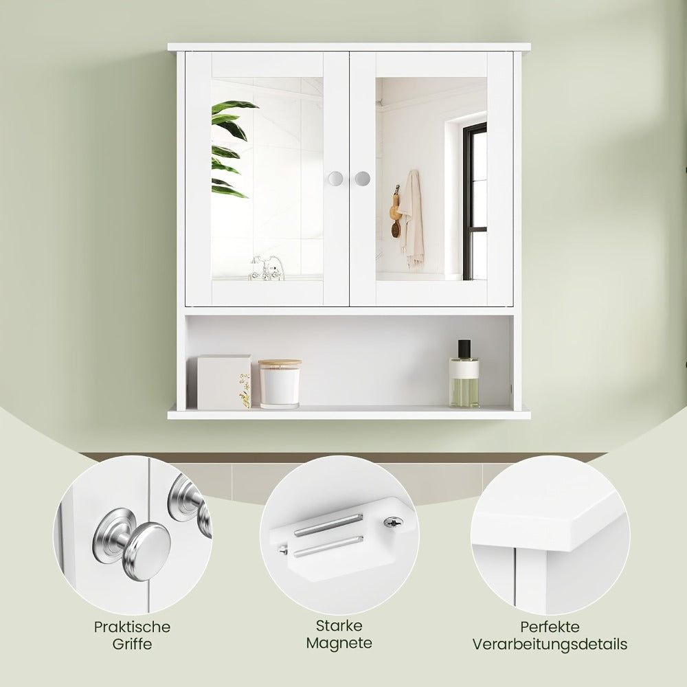 Armario de baño con almacenamiento ajustable | Para lavabo, baño y pasillo
