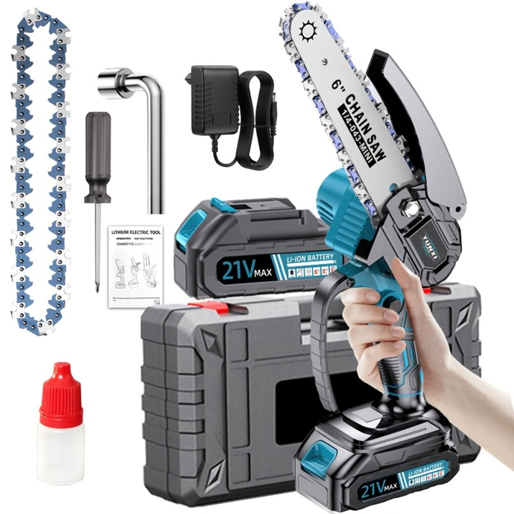 Nueva Mini Motosierra Inalámbrica Mejorada, Sierra de Podar, Completa con Batería y Cargador, para Podar Árboles, Carpintería, Tareas de Jardinería y Mantenimiento de Jardines. La Opción Ideal para Profesionales y Aficionados por Igual. Sierra Eléctrica d