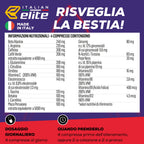 Italian Elite® Suplemento de Energía, Fuerza y Concentración para Entrenamiento – 120 Tabletas con Beta Alanina, Argina, Cafeína, Glutamina, Carnitina y Vitaminas