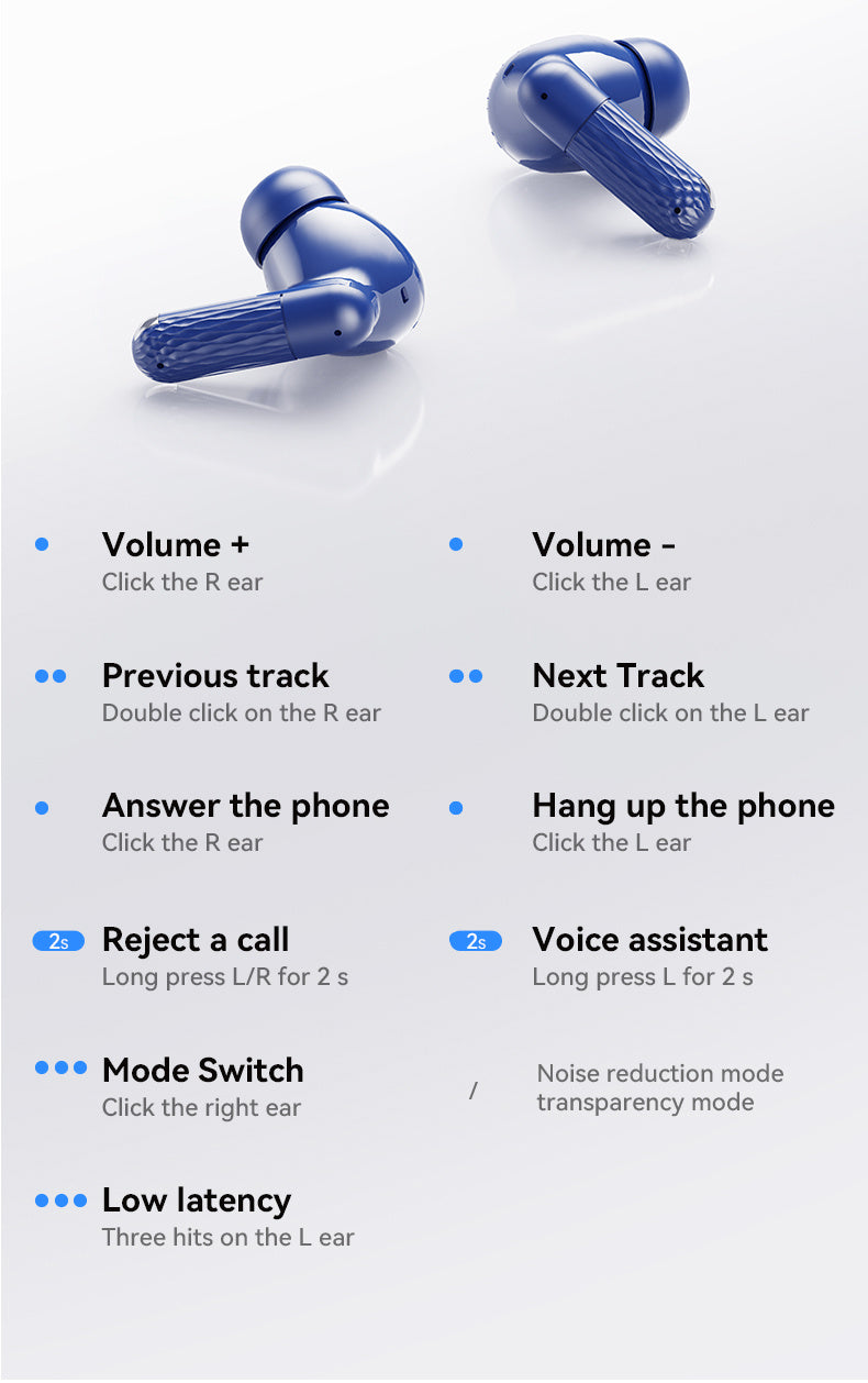 Auriculares Bluetooth | [Acer Oficial Original] 2026 Nuevos Auriculares Inalámbricos Estéreo TWS con Cancelación Activa de Ruido ANC, Reducción