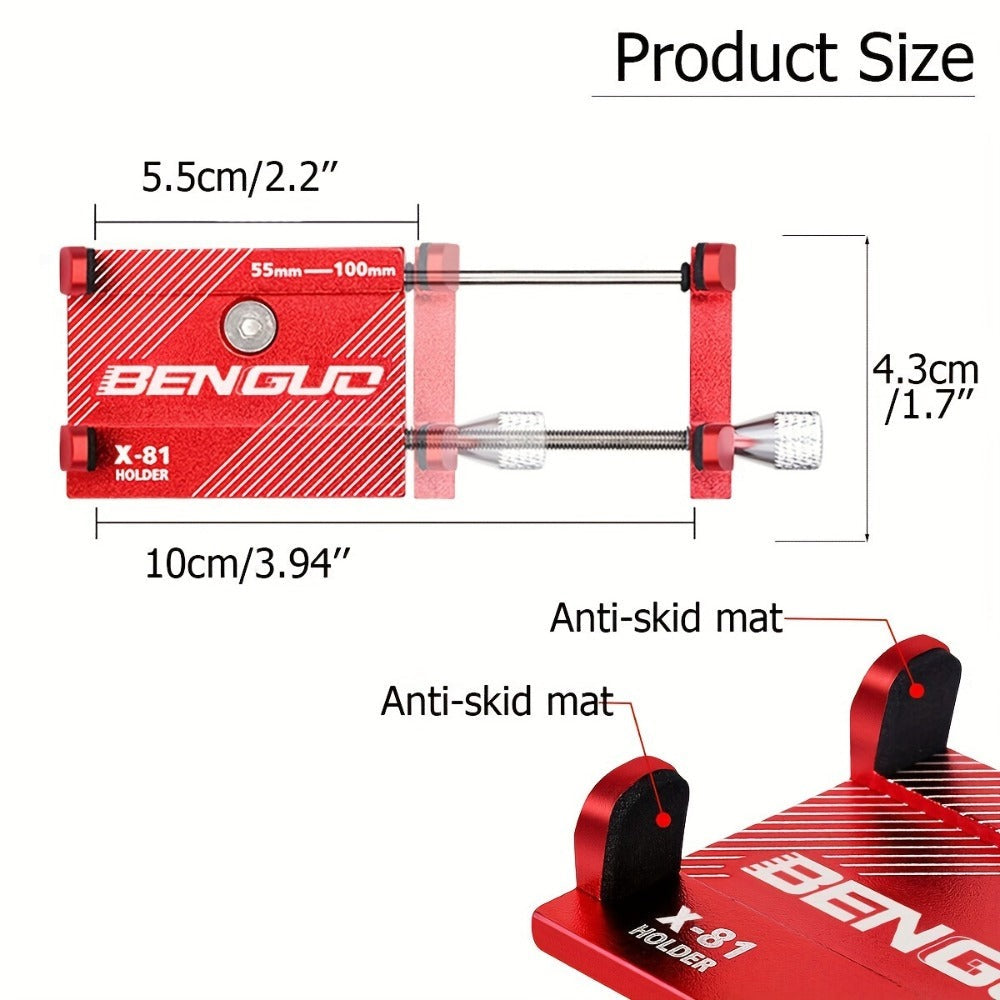 2 soportes de teléfono de aleación de aluminio para bicicleta, motocicleta y navegación, 2 unidades