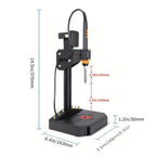 Máquina de prensado de inserción termoestable vertical Mintion con soldadura de 90W, punta termoestable M2-M8, 30 insertos de rosca de tuerca para piezas impresas en 3D