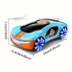 Coche de juguete, Coche RC de acrobacias y deriva, Nuevo estilo de automóvil eléctrico de energía, con pila de carga (sin función de batería de almacenamiento), con control remoto de mango y correa de muñeca, con efectos de iluminación y efectos de rociad