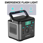 Swarey Batería Portátil Estación de Energía, Generador Solar con Batería de Litio 222Wh, Salida AC 300W, USB-C PD 65W, Generador de Energía para Camping, Viajes, Pesca, RV, Laptop y Smartphone