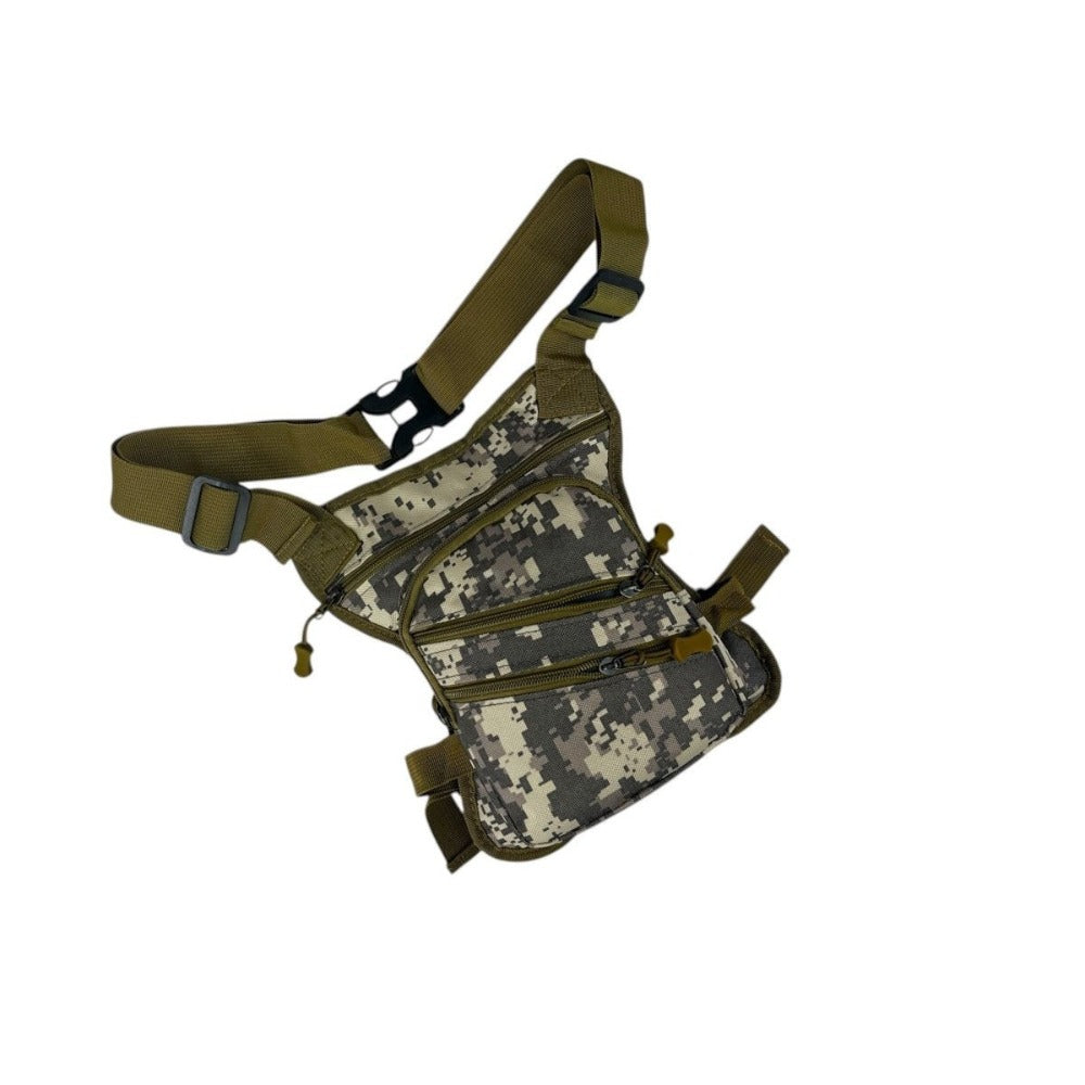 MEJORADA DL-45 Bolsa Multifunción para Pierna/Cintura - Uso Exterior, Senderismo y Deportes