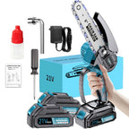 Nueva Mini Motosierra Inalámbrica Mejorada, Sierra de Podar, Completa con Batería y Cargador, para Podar Árboles, Carpintería, Tareas de Jardinería y Mantenimiento de Jardines. La Opción Ideal para Profesionales y Aficionados por Igual. Sierra Eléctrica d