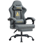 Silla de oficina | Silla de gaming Andyou con reposapiés, silla ergonómica de ordenador para juegos, silla de tarea giratoria y ajustable con