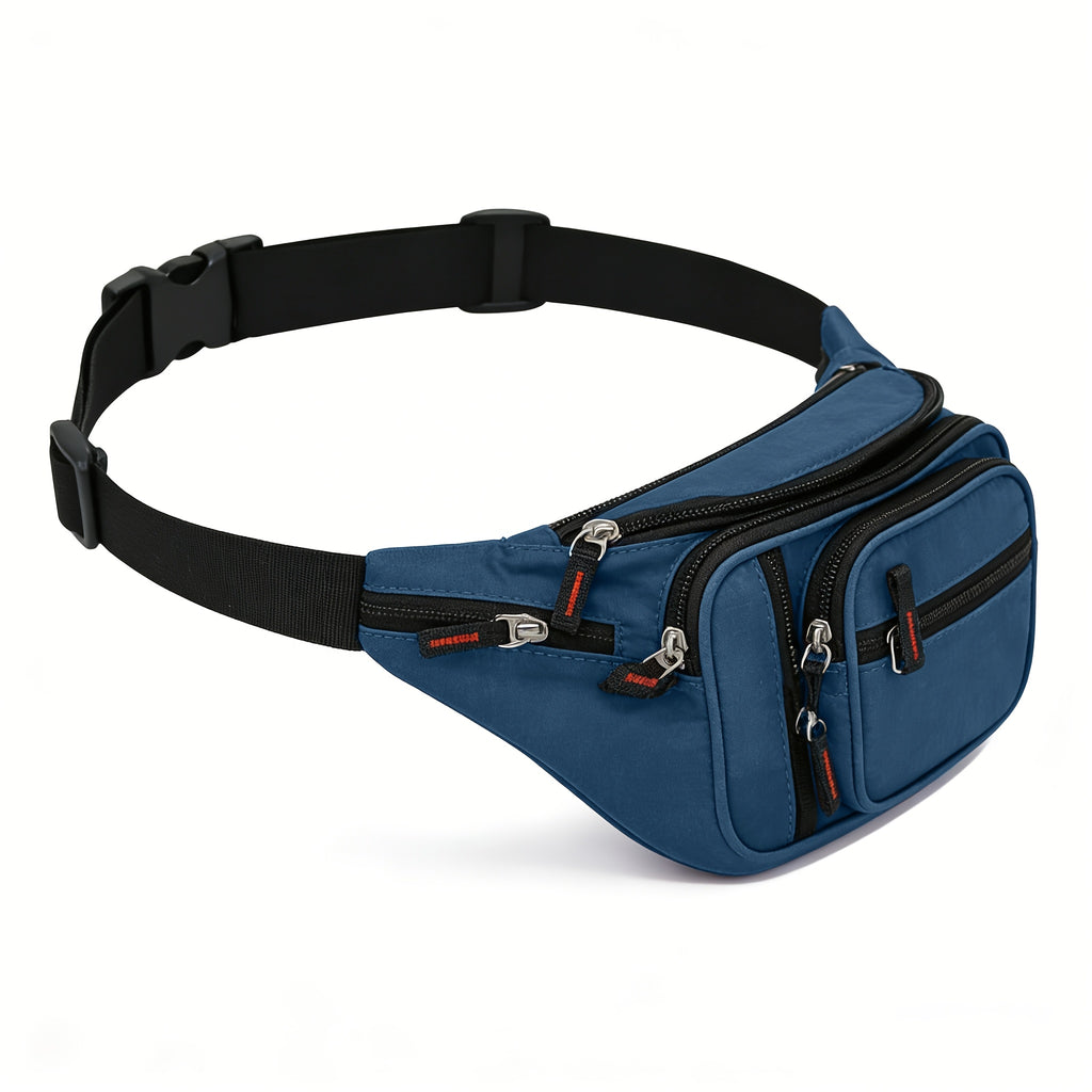 Riñonera multifuncional de nailon de alta calidad, unisex, apta para senderismo, correr, ciclismo al aire libre, bolsa de cinturón cruzada de gran capacidad