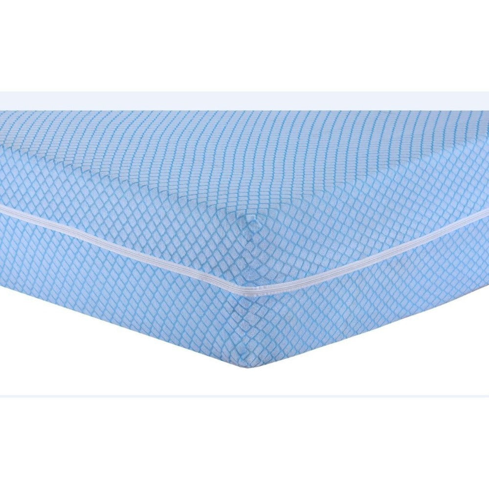 Funda de colchón con cremallera L180° y elástico – Funda completa para colchones de largo200×alto30 cm, tejido suave, no pierde color, disponible en varios tamaños (90/105/135/150 cm) detail image