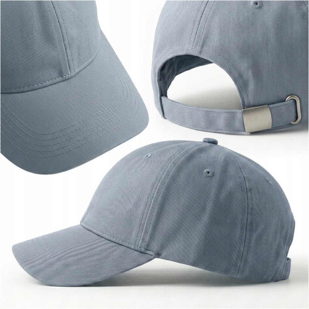 Gorra de béisbol unisex ajustable azul claro con visera perfilada que protege los ojos y la cara del sol, gorra de béisbol para hombre, gorra de béisbol para mujer, gorra de béisbol para hombre, accesorio cómodo para la cabeza para uso diar