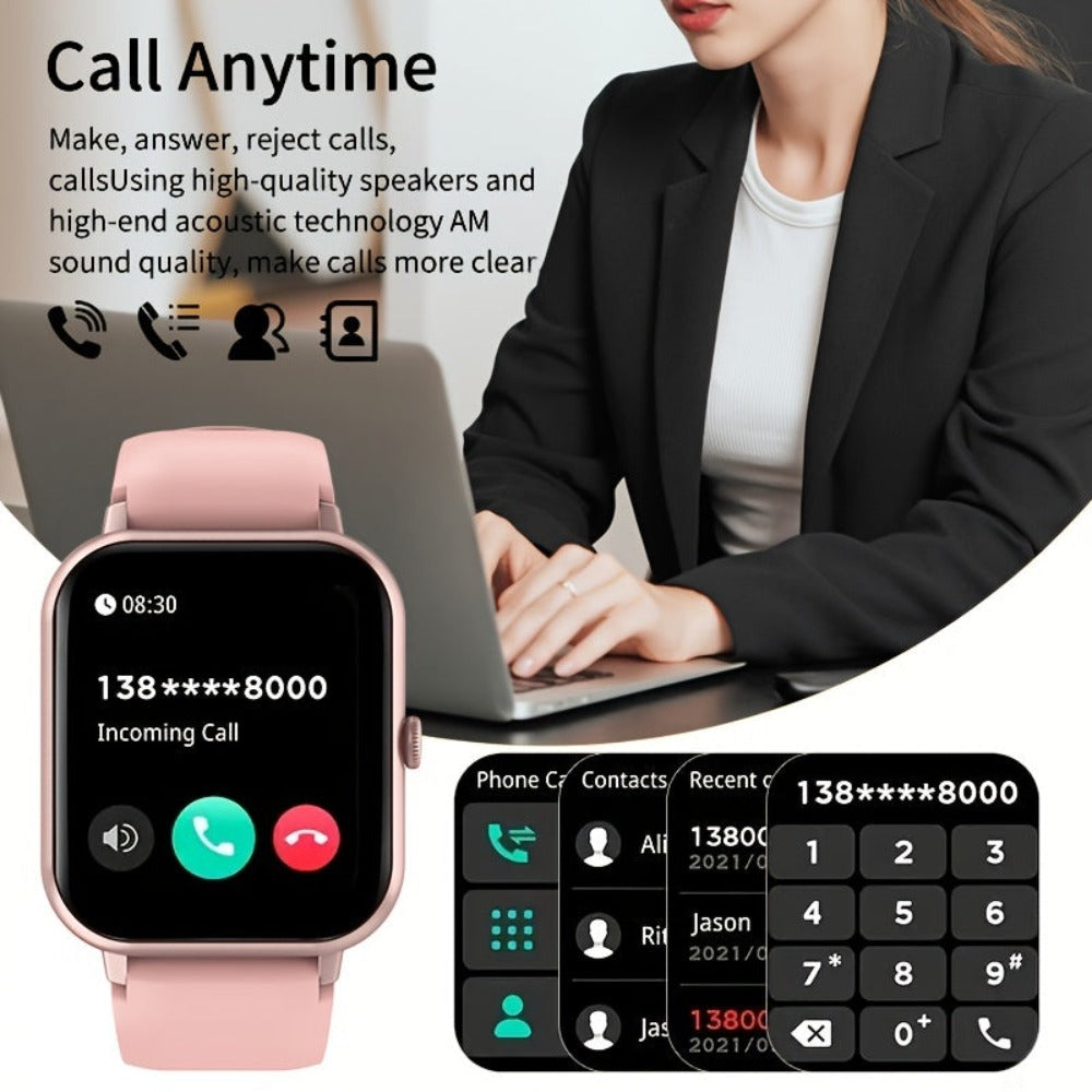 GWENLAND Pro Smartwatch - Pantalla de 4.65cm, IP68 | Monitor de Fitness con Llamadas y Mensajes, Más de 100 Modos de Ejercicio, Podómetro, Distancia - Compatible con Android y Teléfono detail image