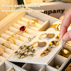 Joyero vintage de gran capacidad de piel sintética de PU con cajones - Múltiples niveles con forro suave, apto para collares, pendientes, anillos, escritorio para dormitorio, regalo de boda, San Valentín, Navidad, Día de la Madre, cajas de 
