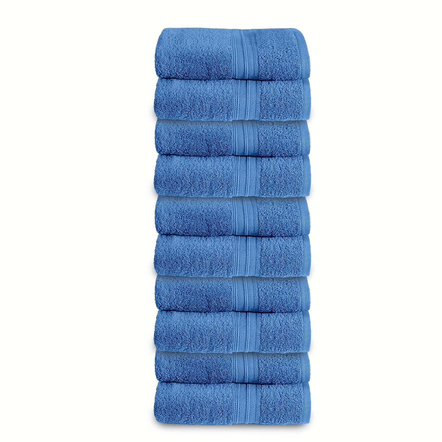 Juego de 10 Toallas de Mano de 50 x 100 cm, 550 g/m², Toallas de Algodón Suave, Secado Rápido, Altamente Absorbentes y Ligeras, Multiusos con Borde a Rayas Moderno, Ideales para Hogar, Hotel y Baño variant image - product view 16