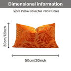 Juego de 2 fundas de almohada de terciopelo grueso, funda de cojín decorativa para sofá con plantas tropicales, funda de almohada suave y cómoda, varios colores disponibles, 45.72x45.72cm, 50.8x50.8cm, apta para sala de estar, sofá, dormito