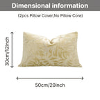 Juego de 2 fundas de almohada de terciopelo grueso, funda de cojín decorativa para sofá con plantas tropicales, funda de almohada suave y cómoda, varios colores disponibles, 45.72x45.72cm, 50.8x50.8cm, apta para sala de estar, sofá, dormito