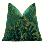 Juego de 2 fundas de almohada de terciopelo grueso, funda de cojín decorativa para sofá con plantas tropicales, funda de almohada suave y cómoda, varios colores disponibles, 45.72x45.72cm, 50.8x50.8cm, apta para sala de estar, sofá, dormito