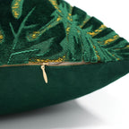 Juego de 2 fundas de almohada de terciopelo grueso, funda de cojín decorativa para sofá con plantas tropicales, funda de almohada suave y cómoda, varios colores disponibles, 45.72x45.72cm, 50.8x50.8cm, apta para sala de estar, sofá, dormito