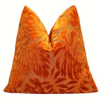 Juego de 2 fundas de almohada de terciopelo grueso, funda de cojín decorativa para sofá con plantas tropicales, funda de almohada suave y cómoda, varios colores disponibles, 45.72x45.72cm, 50.8x50.8cm, apta para sala de estar, sofá, dormito
