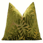 Juego de 2 fundas de almohada de terciopelo grueso, funda de cojín decorativa para sofá con plantas tropicales, funda de almohada suave y cómoda, varios colores disponibles, 45.72x45.72cm, 50.8x50.8cm, apta para sala de estar, sofá, dormito