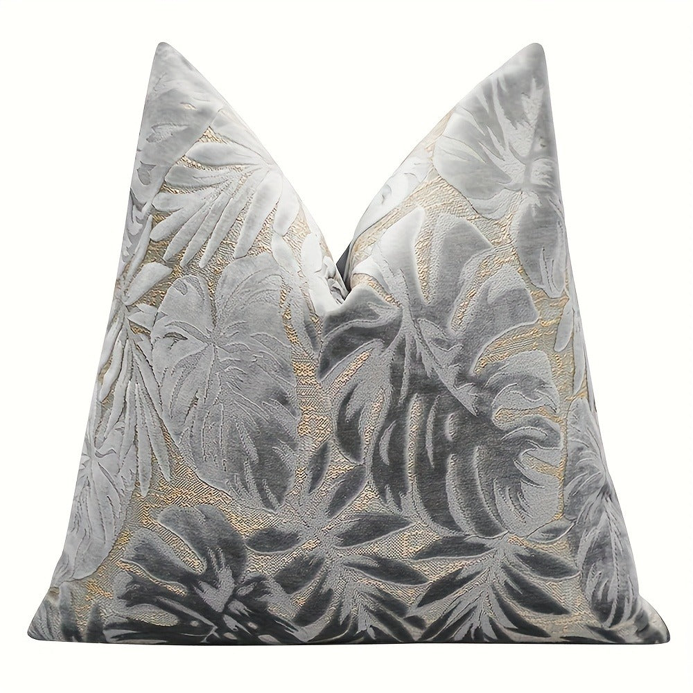 Juego de 2 fundas de almohada de terciopelo grueso, funda de cojín decorativa para sofá con plantas tropicales, funda de almohada suave y cómoda, varios colores disponibles, 45.72x45.72cm, 50.8x50.8cm, apta para sala de estar, sofá, dormito