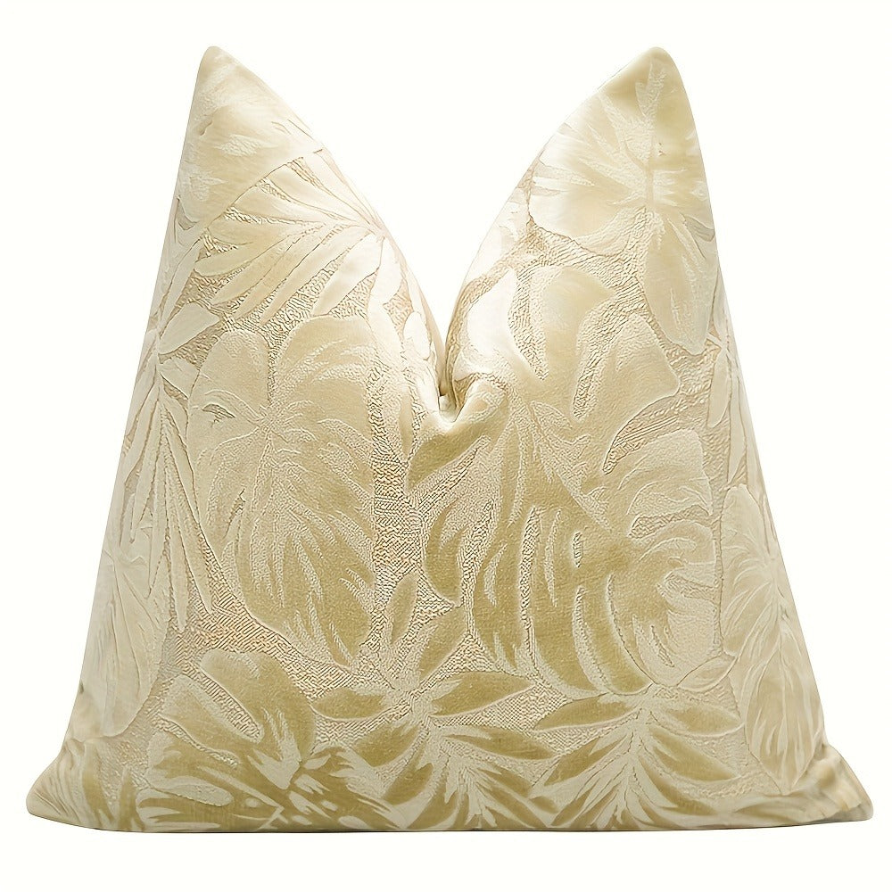 Juego de 2 fundas de almohada de terciopelo grueso, funda de cojín decorativa para sofá con plantas tropicales, funda de almohada suave y cómoda, varios colores disponibles, 45.72x45.72cm, 50.8x50.8cm, apta para sala de estar, sofá, dormito