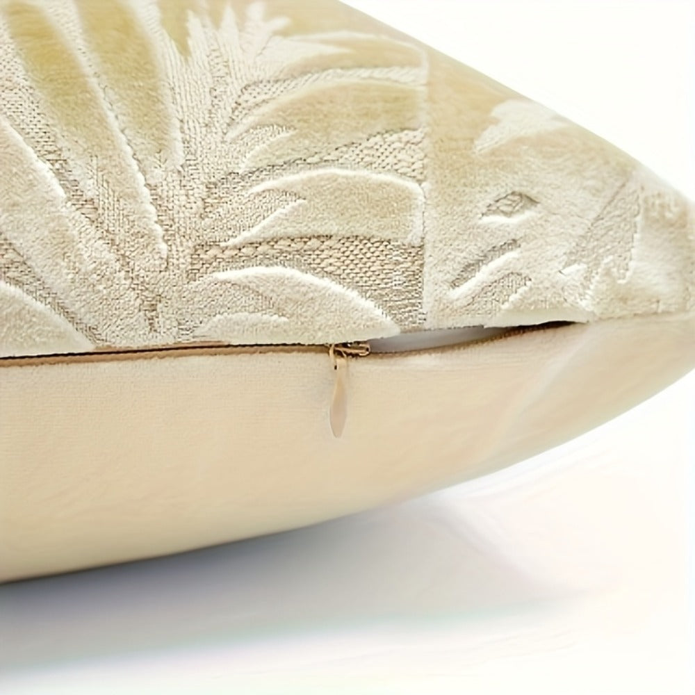 Juego de 2 fundas de almohada de terciopelo grueso, funda de cojín decorativa para sofá con plantas tropicales, funda de almohada suave y cómoda, varios colores disponibles, 45.72x45.72cm, 50.8x50.8cm, apta para sala de estar, sofá, dormito