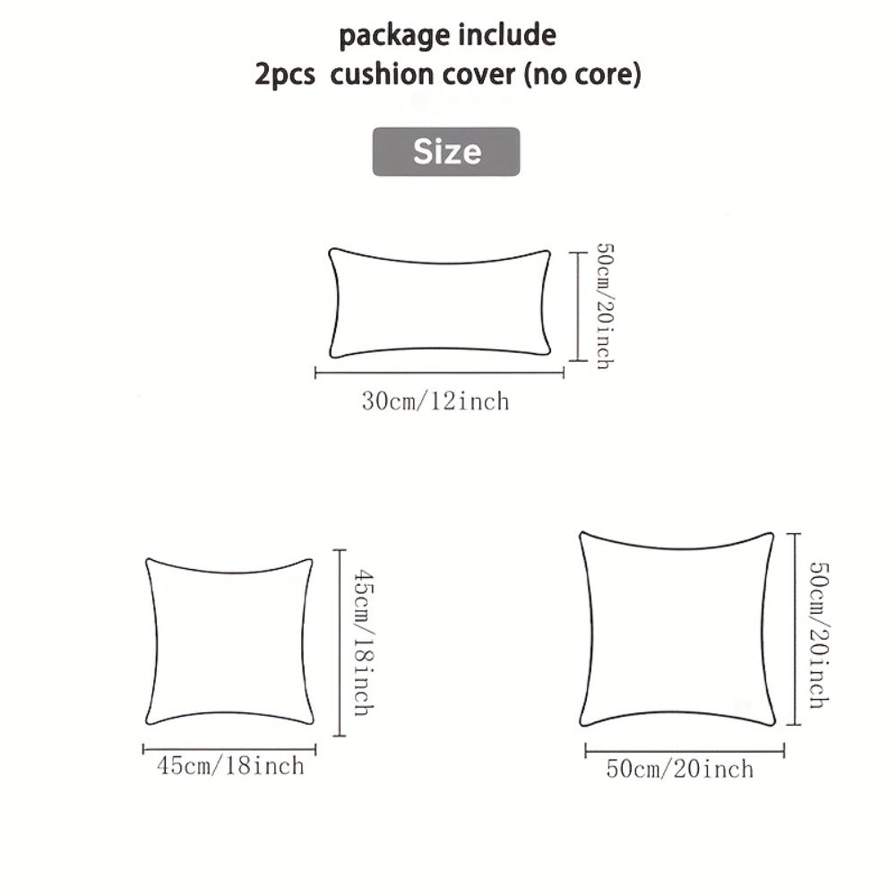 Juego de 2 fundas de almohada de terciopelo grueso, funda de cojín decorativa para sofá con plantas tropicales, funda de almohada suave y cómoda, varios colores disponibles, 45.72x45.72cm, 50.8x50.8cm, apta para sala de estar, sofá, dormito