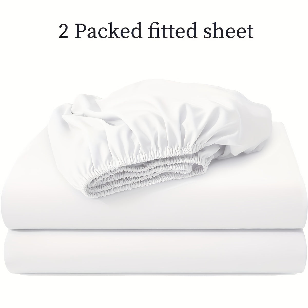Juego de 2 sábanas bajeras, funda protectora de colchón suave y cómoda, kit de sábanas bajeras transpirable y multifuncional, lavable, apto para dormitorios, habitaciones de invitados, escuelas, utilizable en todas las estaciones, ropa de c