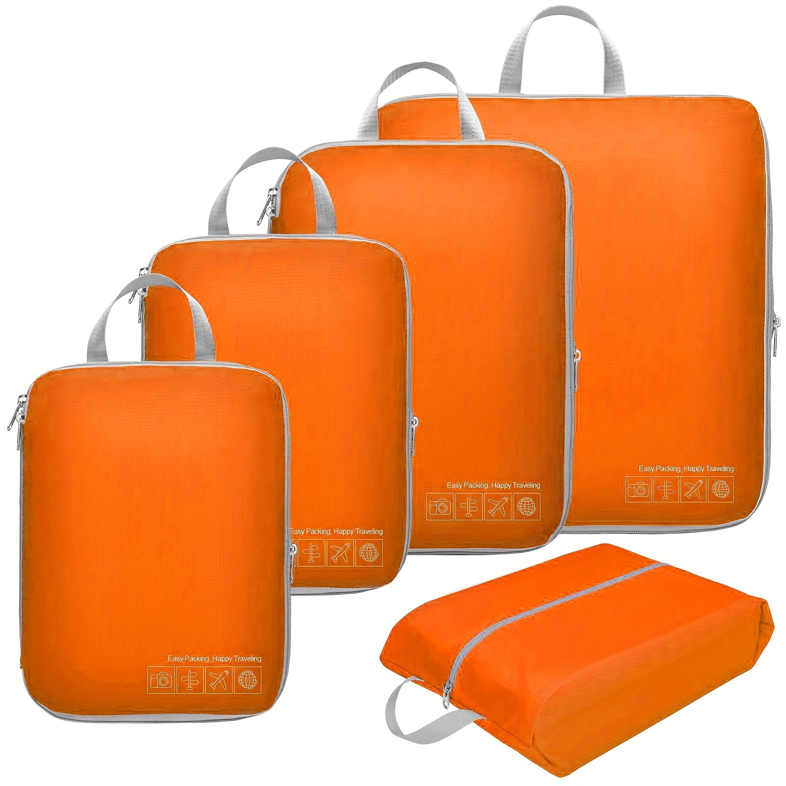 Juego de 5 bolsas de almacenamiento de viaje para protección de ropa - 2 pequeñas, 1 mediana y 2 grandes. variant image - product view 14
