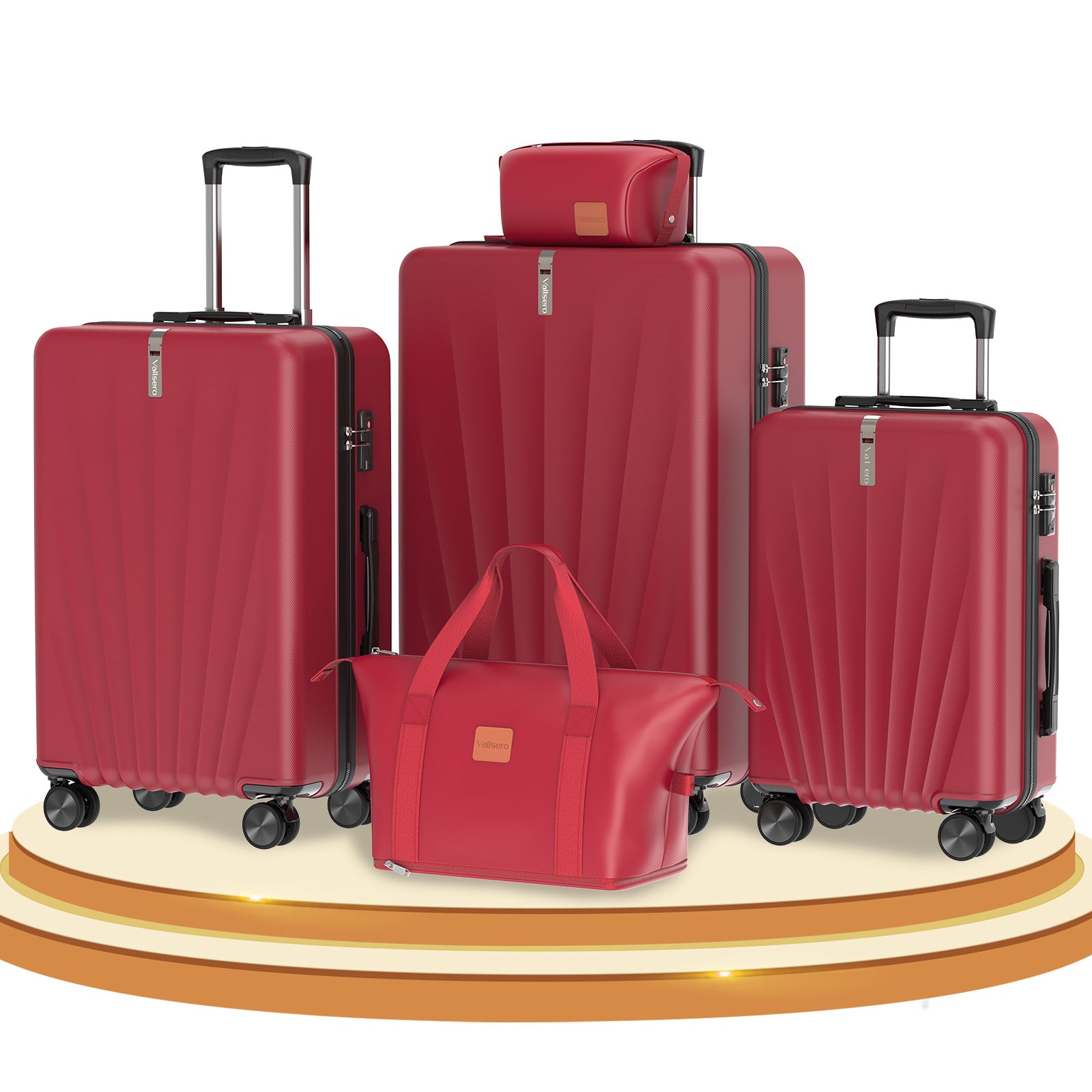 Juego de 5 piezas de equipaje, juego de viaje para trolley de negocios y viajes, cerradura TSA, ruedas de 360° variant image - product view 61