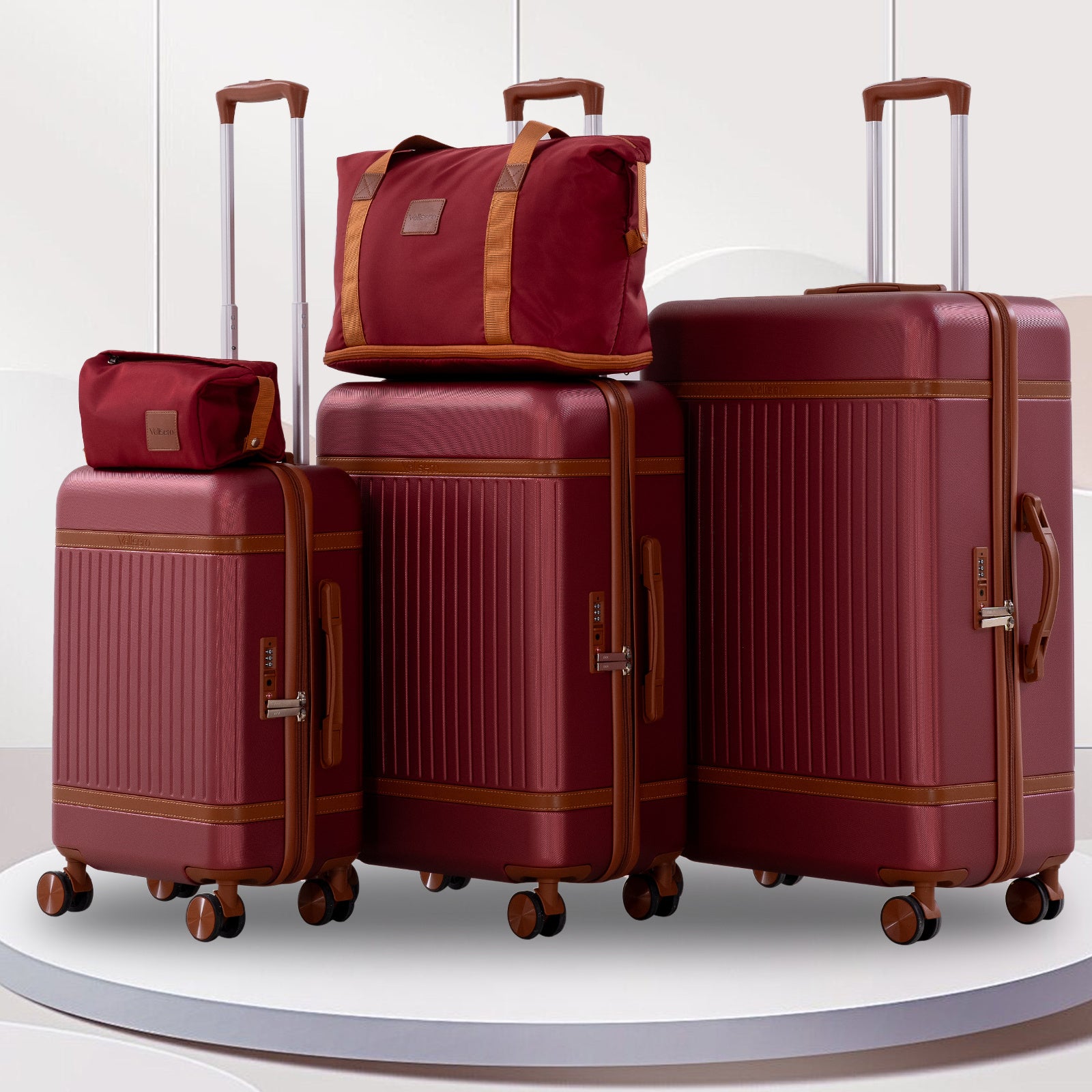 Juego de 5 piezas de equipaje, juego de viaje para trolley de negocios y viajes, cerradura TSA, ruedas de 360° variant image - product view 62