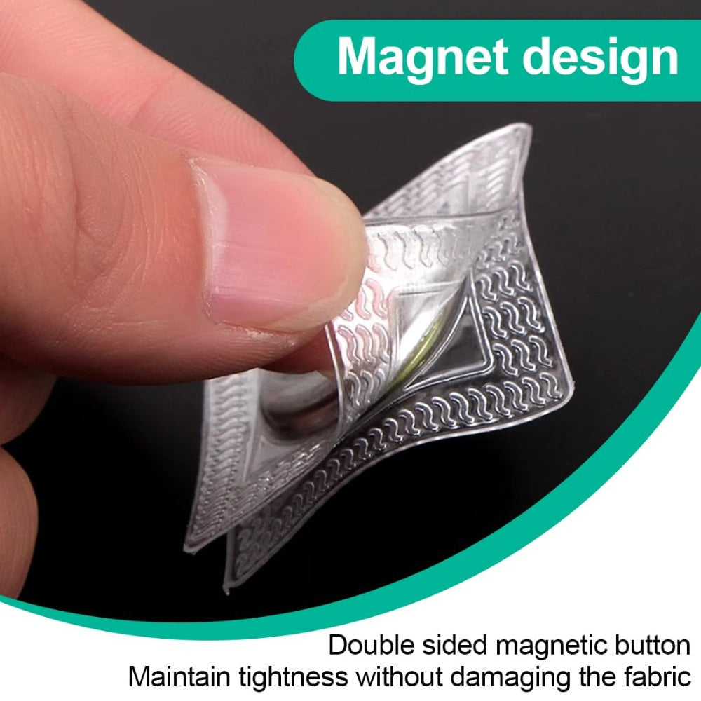 Juego de 50 imanes de 1.5 cm, ideales para proyectos de costura, con botones magnéticos ocultos, película arrugada, broches y cierres invisibles para bolsos. Perfectos para tela, bolsos, ropa y manualidades de cuero detail image