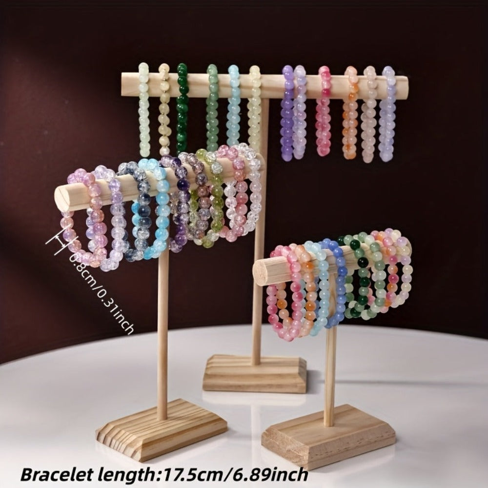 Juego de 80 pulseras elásticas de 8 mm con cuentas de cristal de colores vibrantes y aleatorios (80 pulseras de cuentas) - Estas cuentas multicolores son perfectas para uso diario, celebraciones y ocasiones especiales - Un accesorio versáti