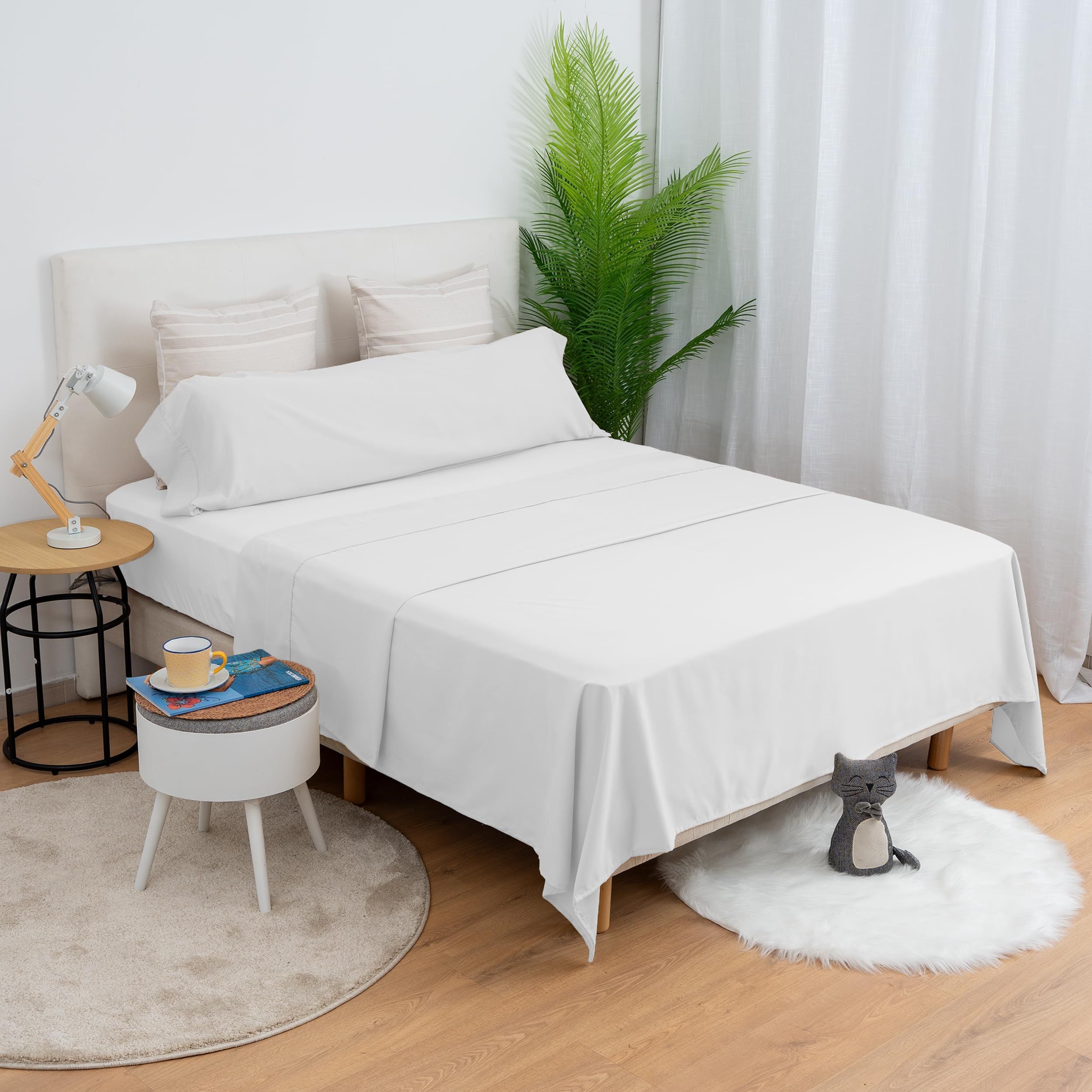 Juego de cama de tres piezas, suave y cómodo, adecuado para todas las estaciones, rosa, azul, rojo rosa, negro, gris, blanco, adecuado para camas de 90 CM, 105 CM, 135 CM, 150 CM, 180 CM variant image - product view 3