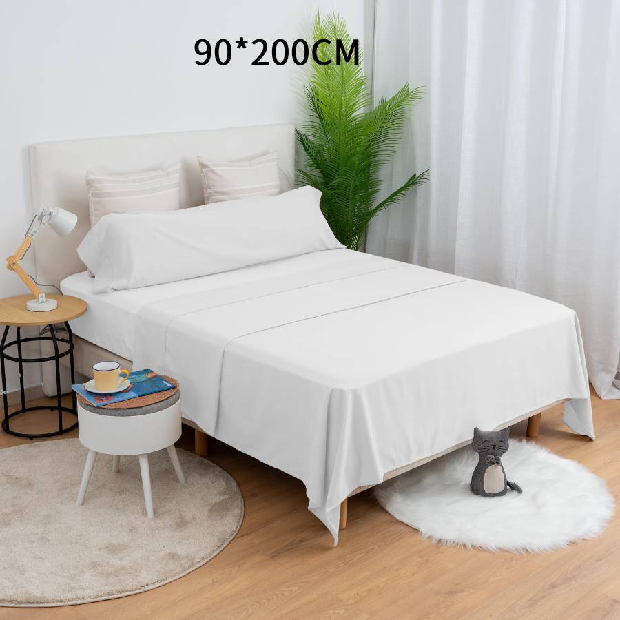 Juego de cama de tres piezas, suave y cómodo, adecuado para todas las estaciones, rosa, azul, rojo rosa, negro, gris, blanco, adecuado para camas de 90 CM, 105 CM, 135 CM, 150 CM, 180 CM detail image - detail view 6