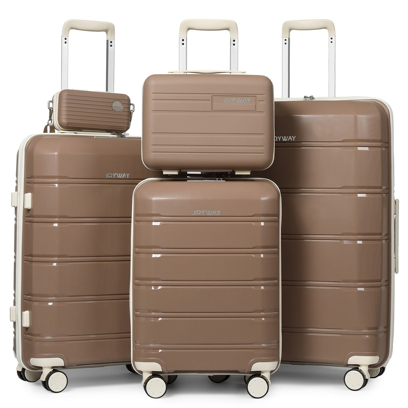 Juego de equipaje de viaje Joyway, 20 pulgadas, 24 pulgadas, 28 pulgadas, juego de equipaje de mano, con ruedas giratorias, bolsa de viaje y neceser variant image - product view 13