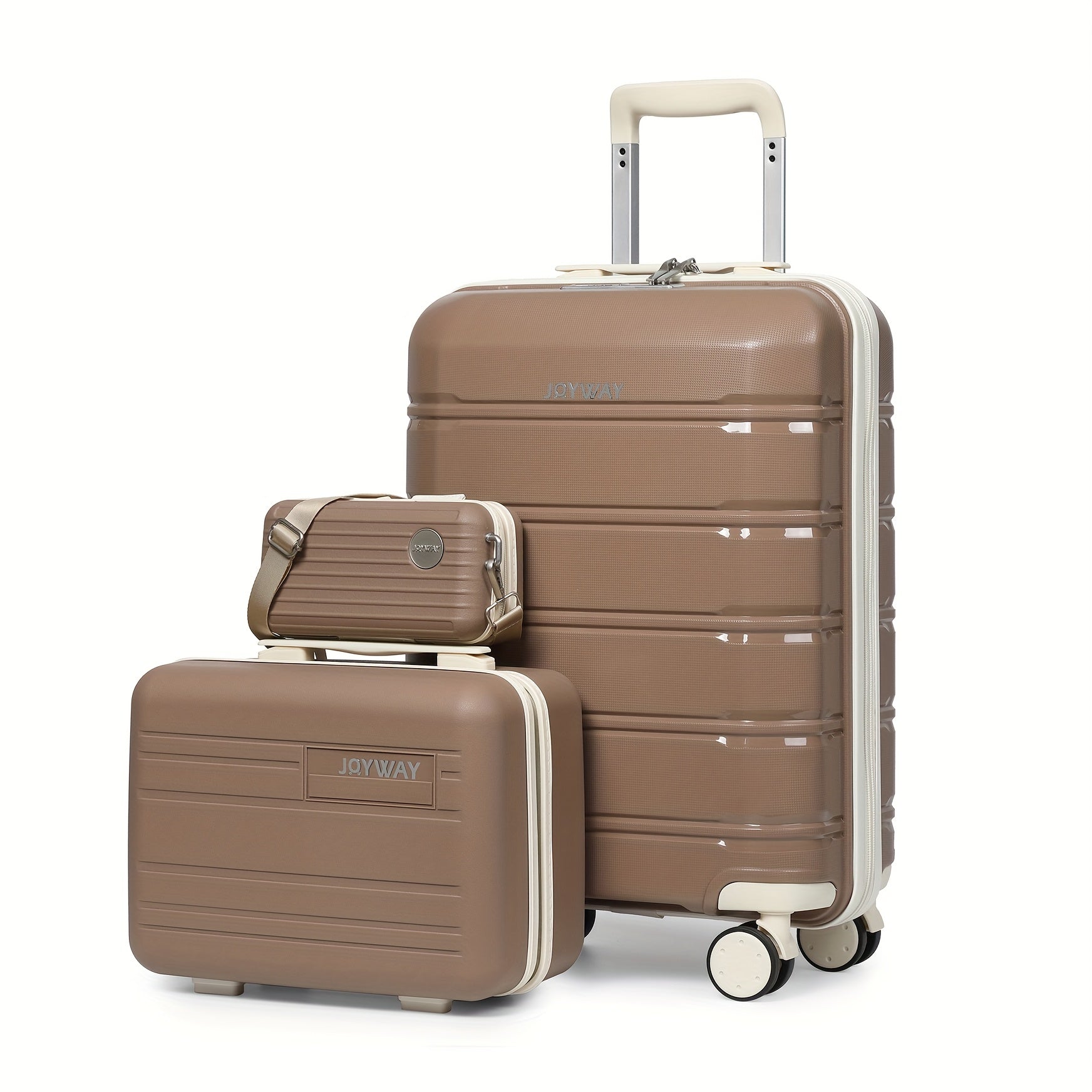 Juego de equipaje de viaje Joyway, 20 pulgadas, 24 pulgadas, 28 pulgadas, juego de equipaje de mano, con ruedas giratorias, bolsa de viaje y neceser variant image - product view 19