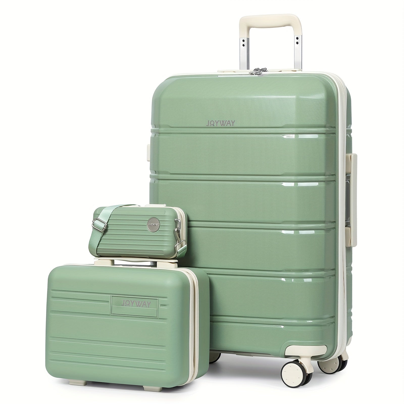 Juego de equipaje de viaje Joyway, 20 pulgadas, 24 pulgadas, 28 pulgadas, juego de equipaje de mano, con ruedas giratorias, bolsa de viaje y neceser variant image - product view 18