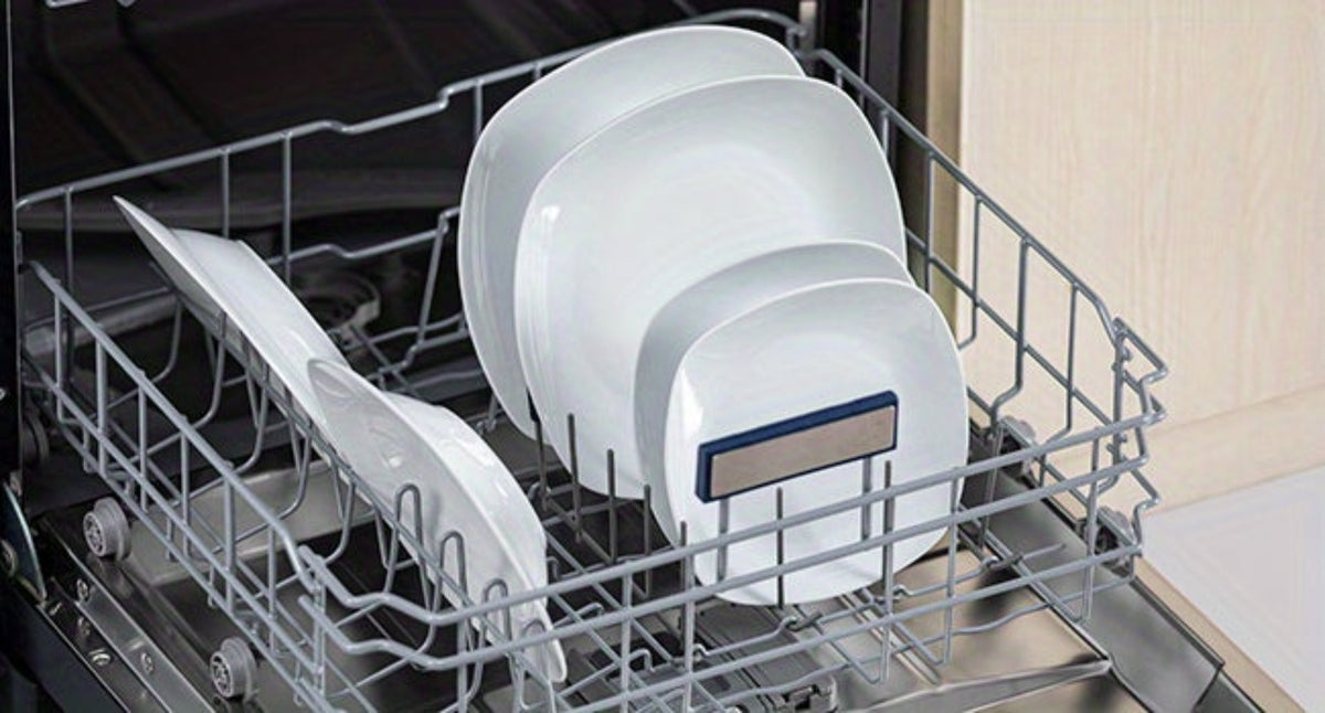 Juego de platos de 18 piezas con 6 platos de cena/plato de sopa/plato de postre, juego de vajilla de porcelana blanca gris claro para 6 personas detail image - detail view 8