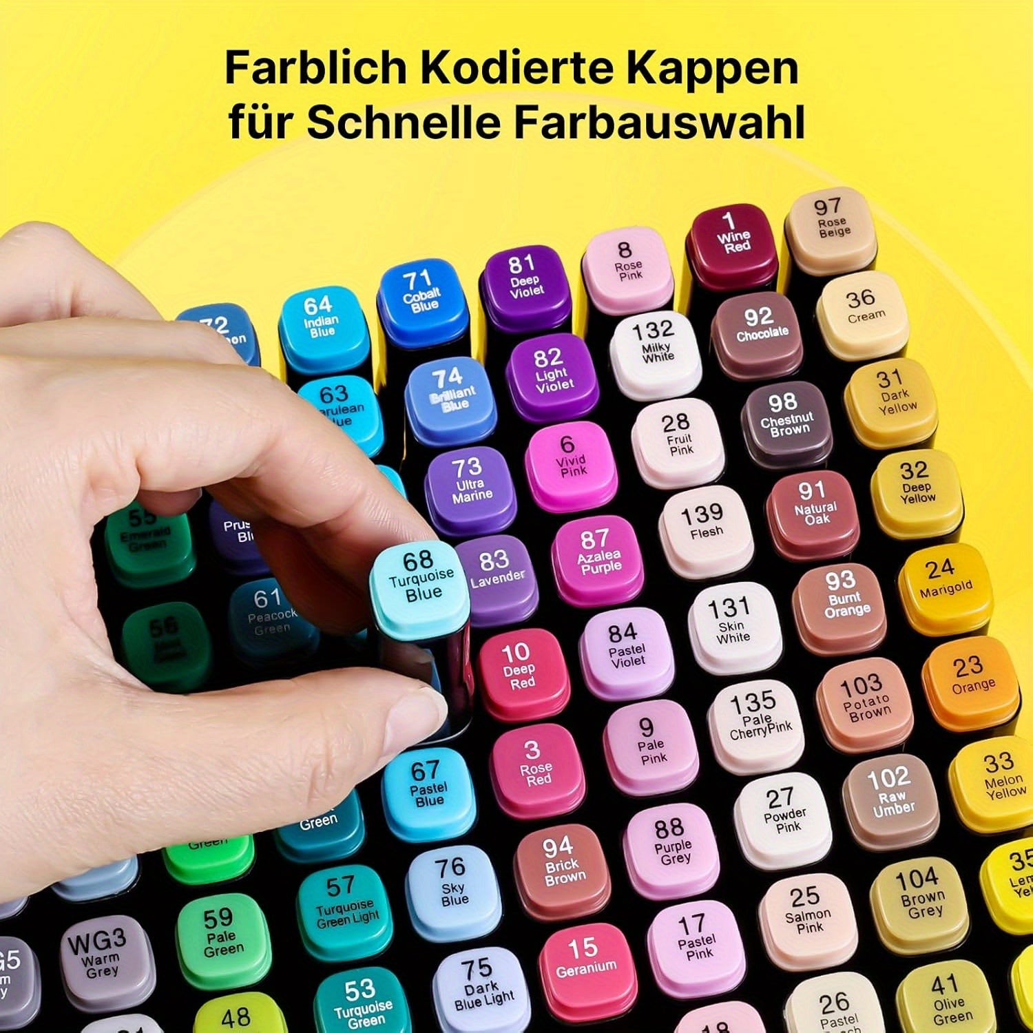 Juego de rotuladores de doble punta de gran capacidad de 204 colores con marcadores de doble cabeza y cuaderno de dibujo, apto para dibujar, colorear, caligrafía, álbumes de recortes, oficina - Bolsa de almacenamiento portátil, regalo para 